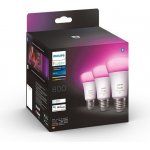 Philips Hue Bluetooth LED White and Color Ambiance set 3ks žárovek 8719514328389 E27 A60 3x6,5W 3x800lm 2000-6500K RGB bílé stmívatelné – Zboží Živě