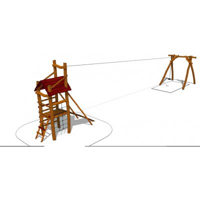 Playground System Lanová dráha (lanovka) z akátu Evka – Zboží Mobilmania