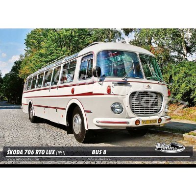 Pohlednice BUS č. 08 - ŠKODA 706 RTO LUX (1961) – Zboží Dáma