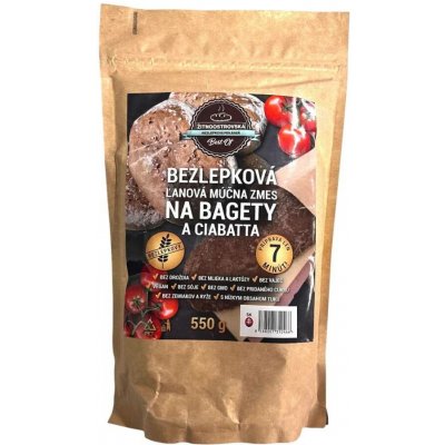 Nejtelo Bezlepková moučná směs na lněné bagety 550 g – Sleviste.cz