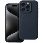 MagSafe Silicone Case pouzdro / kryt pro Apple iPhone 15 PRO titanově modré – Zboží Mobilmania