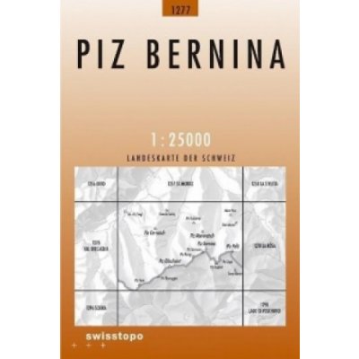mapa Piz Bernina 1:25 t. topografická – Zboží Dáma