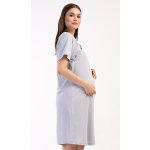 Vienetta dámská noční košile mateřská Hello baby šedá – Sleviste.cz
