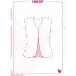 Takoy Elektronický PDF střih dámská kožešinová vesta Holly-32-38 – Hledejceny.cz