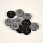 Takoy Plastový knoflík "18" šedý lesklý - balení 10 ks – Zboží Dáma
