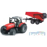 Bruder 2045 Traktor MASSEY FERGUSON 7480 s valníkem – Zboží Dáma