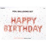PartyDeco Fóliový nápis HAPPY BIRTHDAY růžově zlatý – Zboží Dáma PartyDeco Fóliový nápis HAPPY BIRTHDAY růžově zlatý – Zboží Dáma