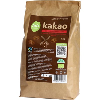 Fairobchod Bio kakaový prášek vysokotučný holandského typu 1000 g – Sleviste.cz
