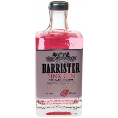 Barrister Pink Gin 40% 0,7 l (holá láhev)