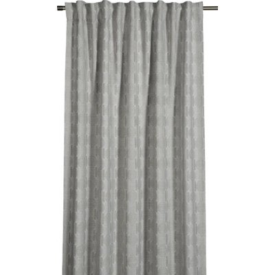 Závěs s řasící páskou Jacquard s motivem kruhů béžový 245 x 135 cm – Hledejceny.cz