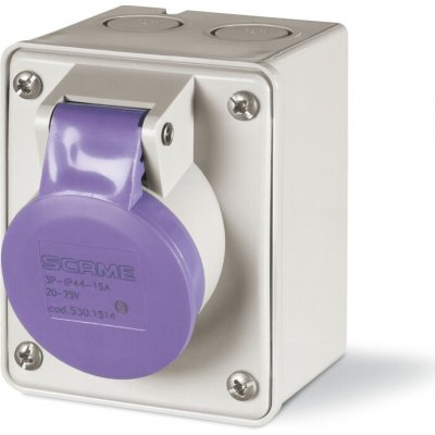 SCAME 16A 2P+E 20-25 V IP44 530.1614 – Hledejceny.cz