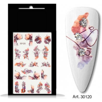BIO nails vodolepka 30120 linky se stříbrným glitrem – Zboží Mobilmania