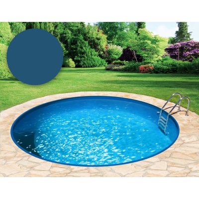 BWT Bazénová fólie kruh 350 x 135 cm adriatická modř s lemem pro zavěšení P1 – Sleviste.cz