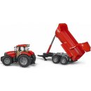 Bruder 3099 Traktor Case IH Puma CVX 230 se sklápěcím přívěsem Krampe