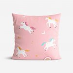 Goldea bavlna veselí jednorožci 40 x 40 cm – Zboží Dáma