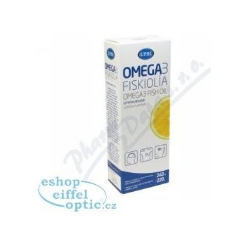 Lysi Omega 3 rybí olej s citrónovou příchutí 240 ml 220 g