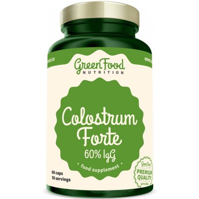 GreenFood Nutrition Colostrum Forte 60% IgG 60 kapslí – Hledejceny.cz