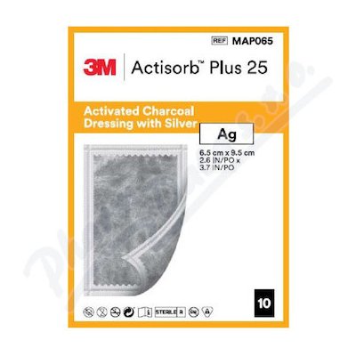Actisorb Plus 25 krytí 6,5 x 9,5 cm 10 ks – Zboží Mobilmania