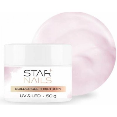 Starnails Uv Led Builder gel Thixotropy stavební tixo gel s tekutou pamětí Nude pink 004 50ml – Zboží Mobilmania