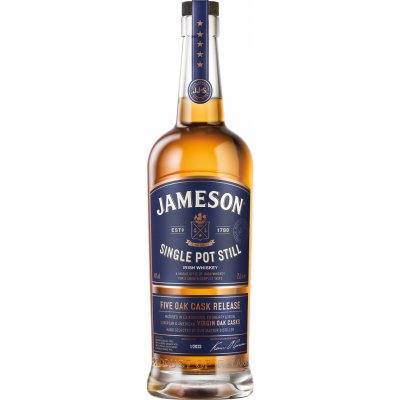 Jameson Single Pot Still Five Oak Cask Release 46% 0,7 l (holá láhev) – Hledejceny.cz