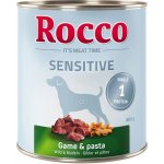 Rocco Sensitive za skvělou cenu! zvěřina a těstoviny 24 x 0,8 kg – Zboží Mobilmania