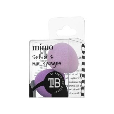 MIMO Set of 2 Mini Sponges houbička na make-up set Purple – Sleviste.cz
