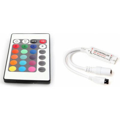 ECOLIGHT Dálkový IR ovladač k RGB LED pásku - 24 tlačítek 60007 – Zboží Mobilmania