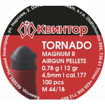 Diabolky Kvintor Tornado Magnum R 4,5 mm 100 ks – Zboží Mobilmania