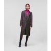 Dámský kabát Karl Lagerfeld Iridescent Tailored Coat černá