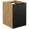 Koupelnový nábytek Comad Luxor Black skříňka 40x46x57 cm černá-dub LUXOR BLACK 81-40-1D