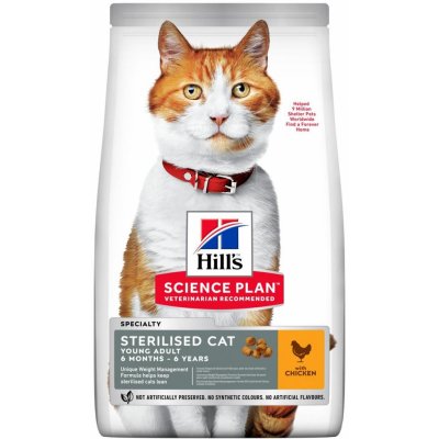 Hill's Science Plan Young Adult Sterilised pro kočky 3 kg – Zboží Mobilmania