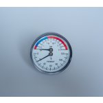NOVASERVIS Termomanometr 1/2" axiální 0-6 bar, 0-120°C TM63A – Zbozi.Blesk.cz