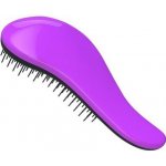 Detangler kartáč na rozčesávání vlasů s rukojetí černo fialový – Zboží Dáma