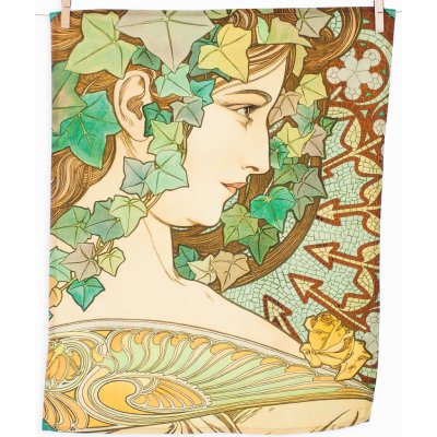 Matějovský ALFONS MUCHA BŘEČŤAN A VAVŘÍN 50x64cm 2ks zeleno-béžové – Zboží Mobilmania