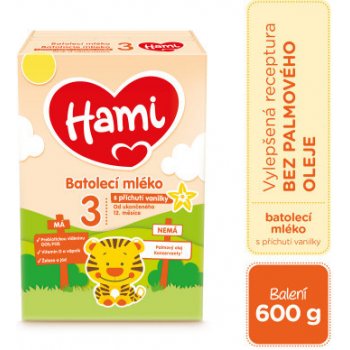 Hami 3 s příchutí vanilky 600 g