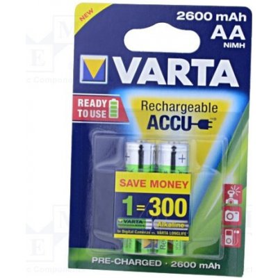 Varta AA 2600 mAh 2ks 5716101402 – Zbozi.Blesk.cz