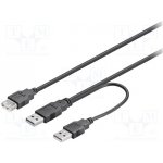 Goobay 93353 USB 2.0 USB A zásuvka, USB A vidlice x2, 0,3m 93353 – Sleviste.cz