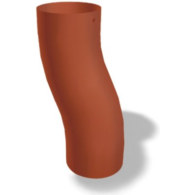 Prefa Soklové koleno hliníkové Ø 80 mm RAL 8004 cihlově červené – Zboží Mobilmania