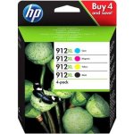 HP 912XL originální inkoustová kazeta černá, azurová, purpurová, žlutá 3YP34AE – Hledejceny.cz
