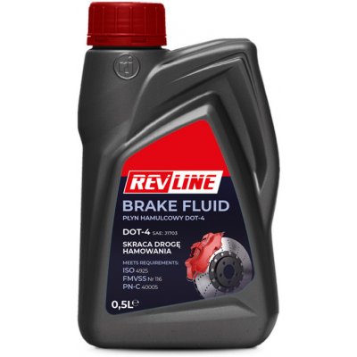 Revline Brzdová kapalina DOT 4 500 ml – Zbozi.Blesk.cz