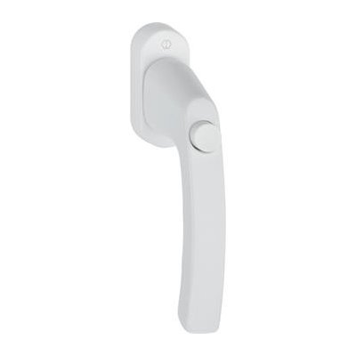 HOPPE okenní klika LIEGE s knoflíkem, 7 x 40 mm, 90° , F9016 běžná bílá – Zboží Mobilmania