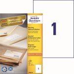 Avery Zweckform Etikety 100 ks A4 bílá 210 x 297 mm pro inkoust, laser, kopie 3478 – Zboží Dáma