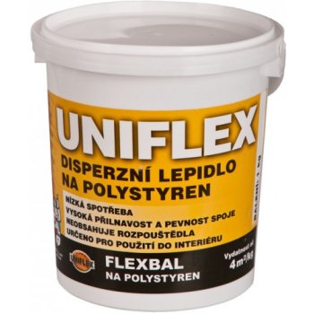 BARVY A LAKY TELURIA Uniflex Flexbal lepidlo na polystyrén 1KG