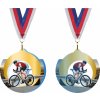 Sportovní medaile Akrylátová medaile Cyklistika Zlatá