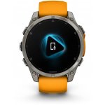 Garmin Fenix 8 AMOLED 47mm Sapphire Titanium Graphite/Orange 010-02904-11 – Zboží Živě