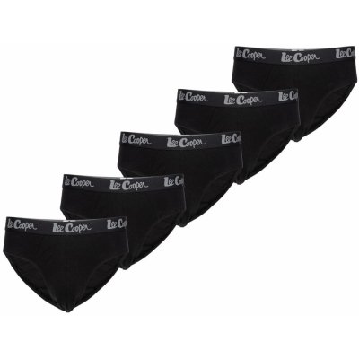 Lee Cooper pánské slipy 5 pack black – Zboží Mobilmania