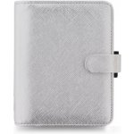 Filofax Saffiano A6 týdenní 2022 stříbrný – Zboží Živě