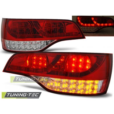 Tuning-Tec Zadní čirá LED světla Audi Q7 (2005 - 2009) - červené | Zboží Auto