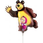 GRABO fóliový balónek Máša a Medvěd 42" 107cm nafukovací – Zboží Mobilmania