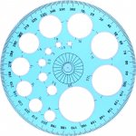 Šablona kružnicová s úhloměrem – Zboží Živě